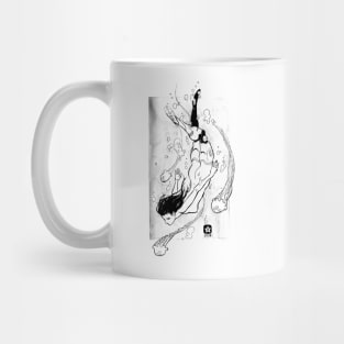 Swiming Cyborg Girl Mug